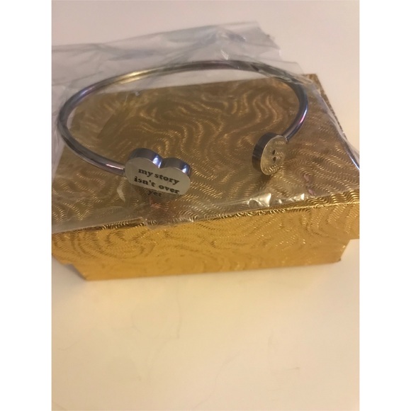 Open Cuff Suicide Awareness Bracelet (NWOT) - Picture 2 of 3